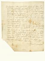 Viczmándy Mátyás levele özvegy Bothos Lászlóné Újlaky Orsolyához. 1544. november 24.