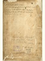 Orvosi recept. 16. század